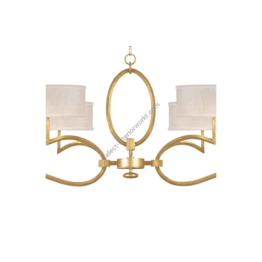 Gold Leaf / Champagne Fabric Shades - 780040-33