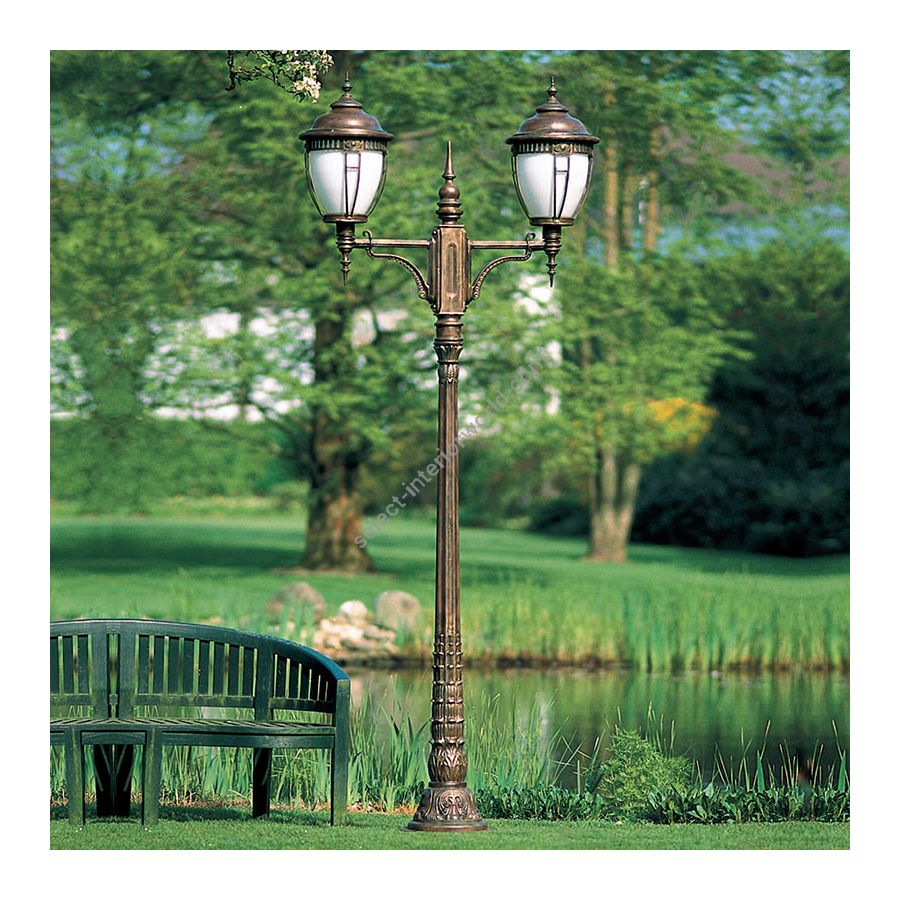 Patina finish, 2 light (cm.: H 307 / inch.: 121")