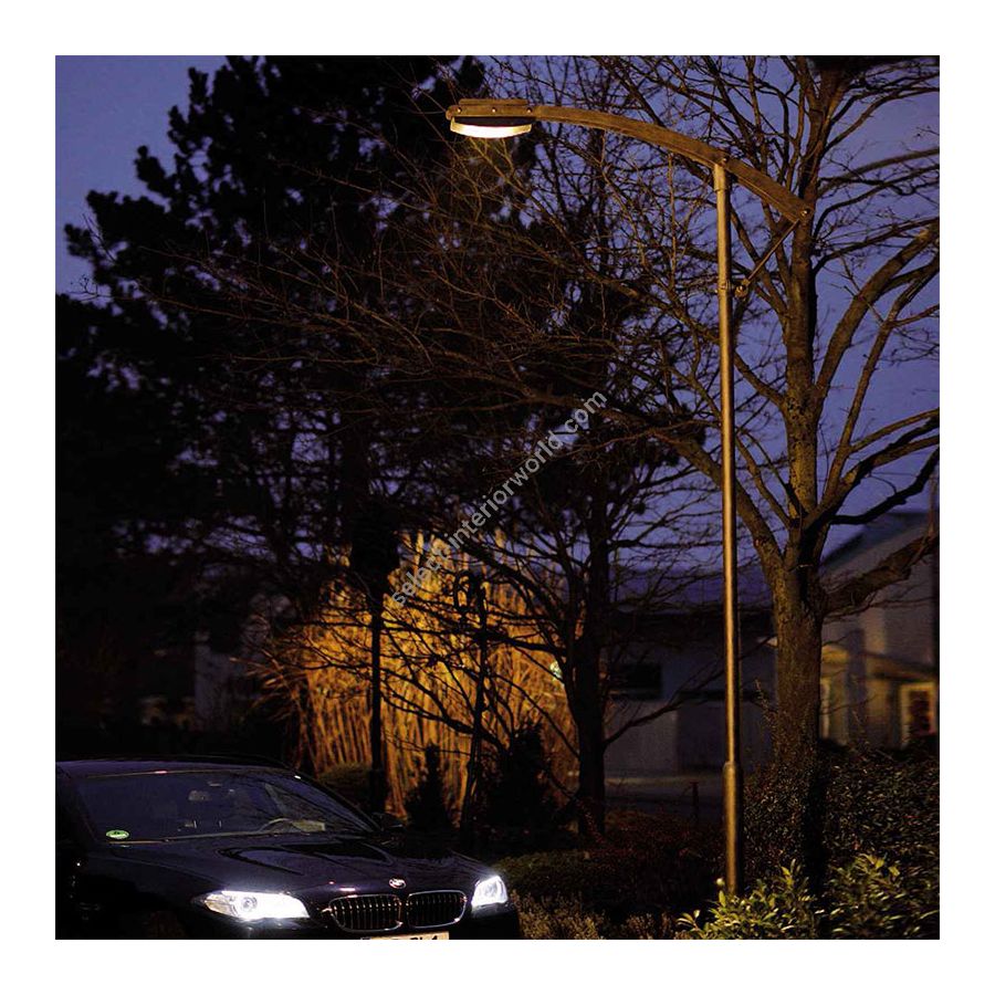 Post Lamp high, LED Modul, outdoor, Iron nature finish