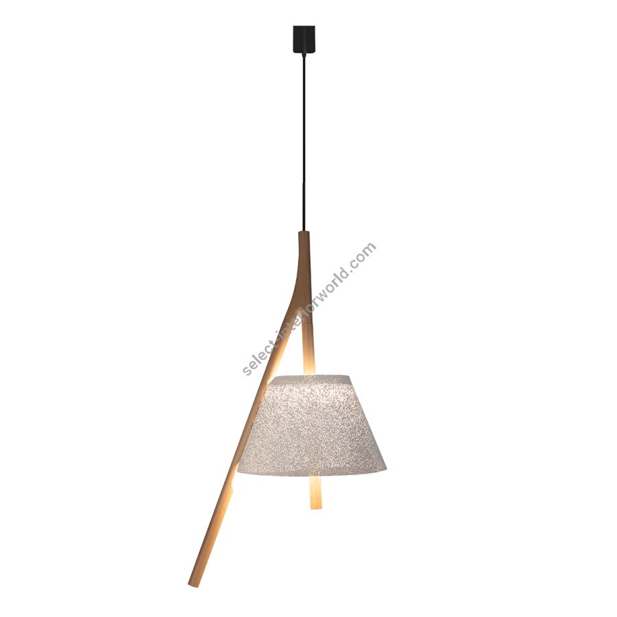 Pendant lamp / White (BL) finish / Size (HxWxD) cm.: 150 (H1/57.5) x 32 x 23 / inch.: 59.1" (H1/22.6") x 12.6" x 9"