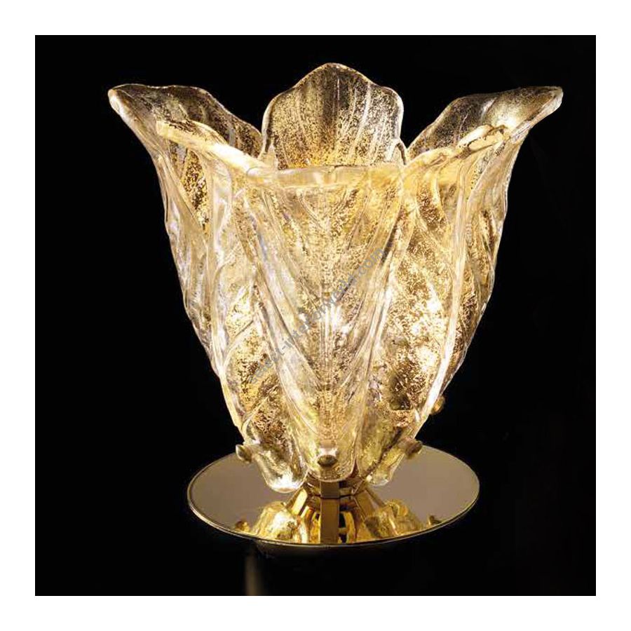 Clear gold glass