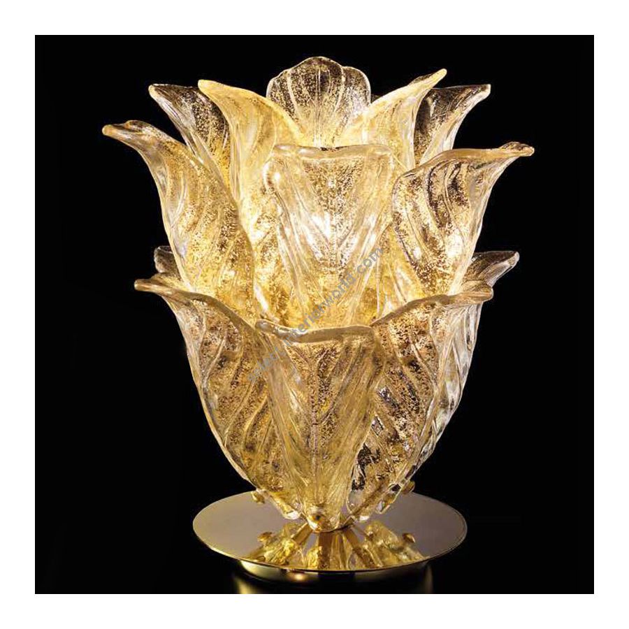 Clear gold glass