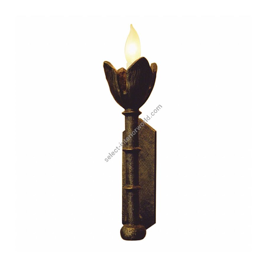 Natural patina finish / 1 light (cm.: 39.37 x 9.52 x 13.97 / inch.: 15.5" x 3.75" x 5.5")