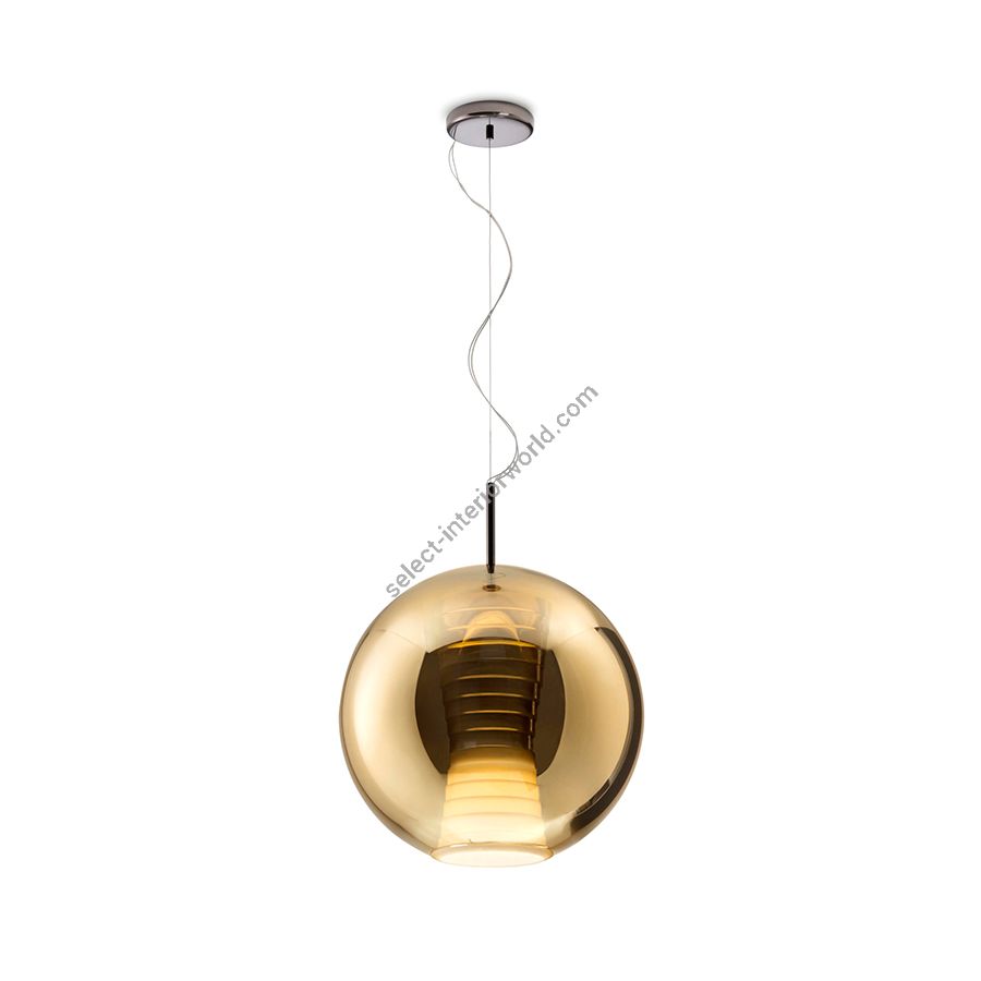 Gold finish, cm.: 51 x 40 x 40 / inch.: 20.1" x 15.7" x 15.7"