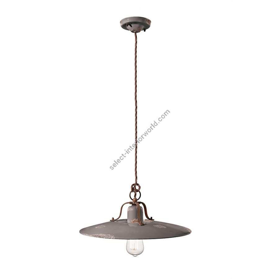 White (Vib) finish (cm.: W 40 x D 40 / inch.: W 15.7" x D 15.7")