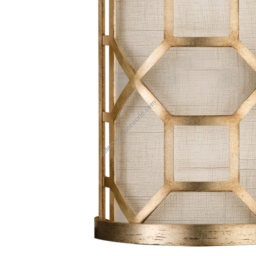 Gold / White Linen Shade