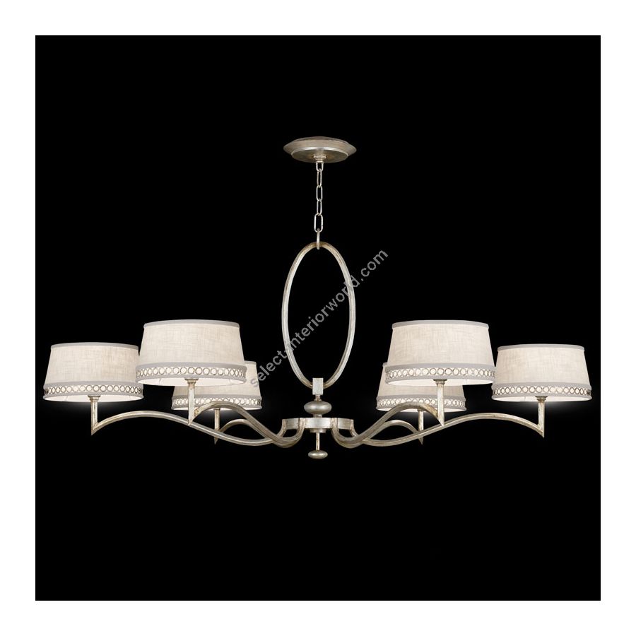 Silver Leaf / White Linen Shades - 771740