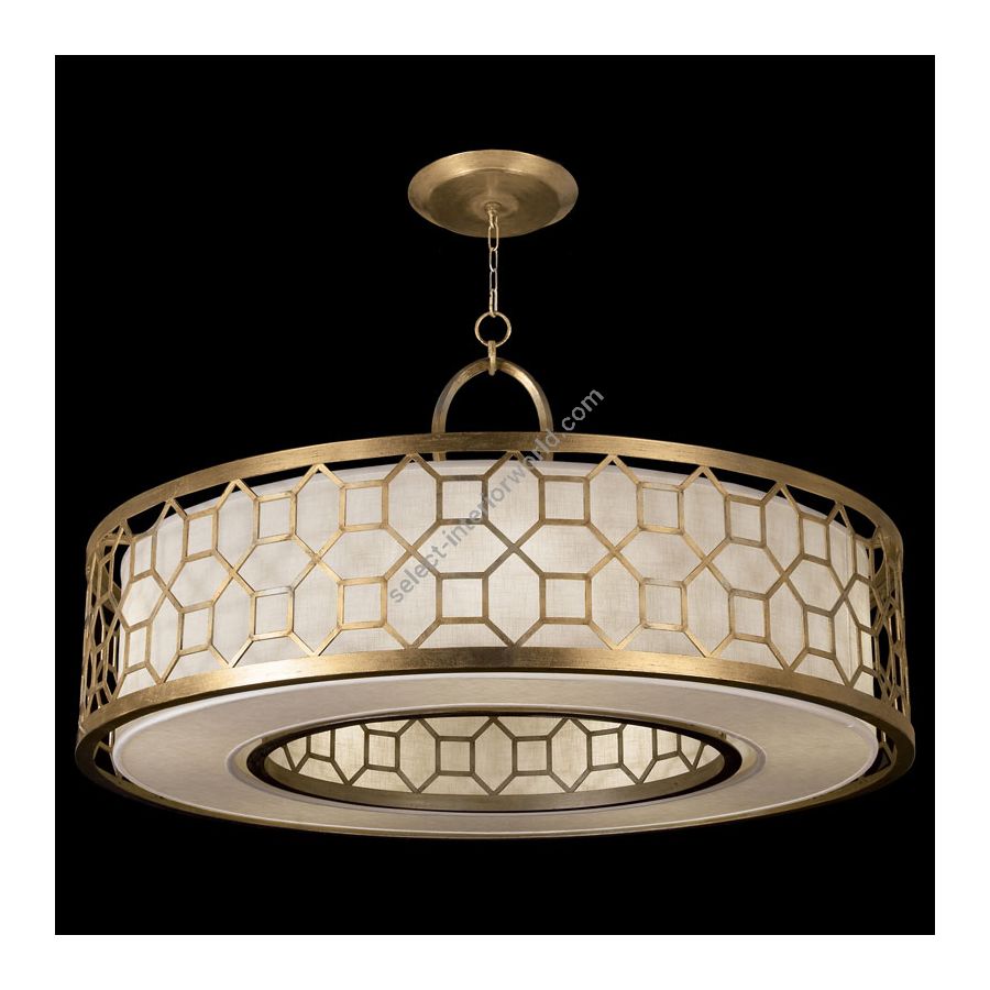 Burnished gold leaf finish