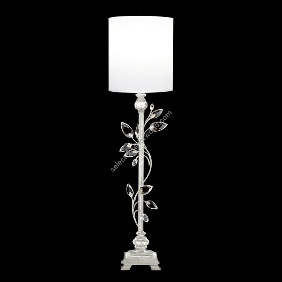 Silver Leaf / White Fabric Shade - 752915-41