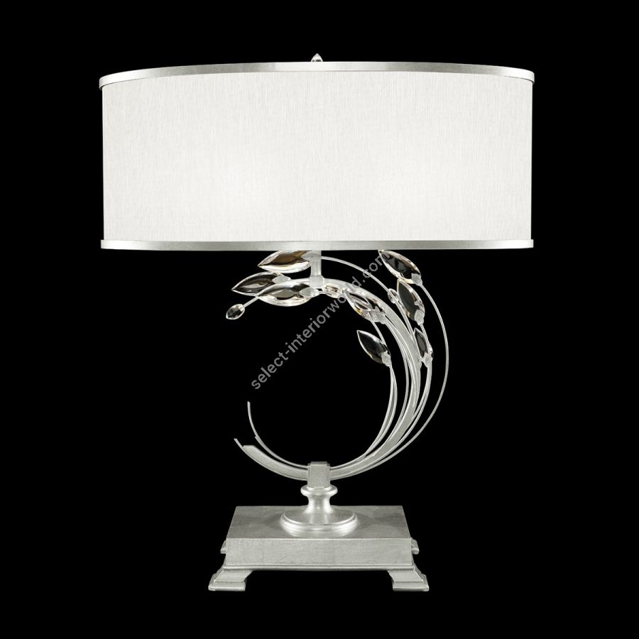 Silver Leaf / White Fabric Shade - 771510-41