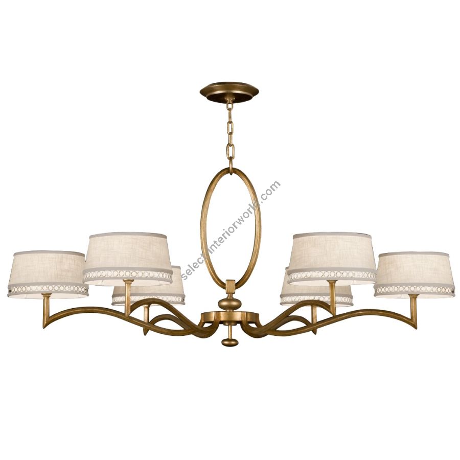 Gold / White Linen Shades - 771740-2