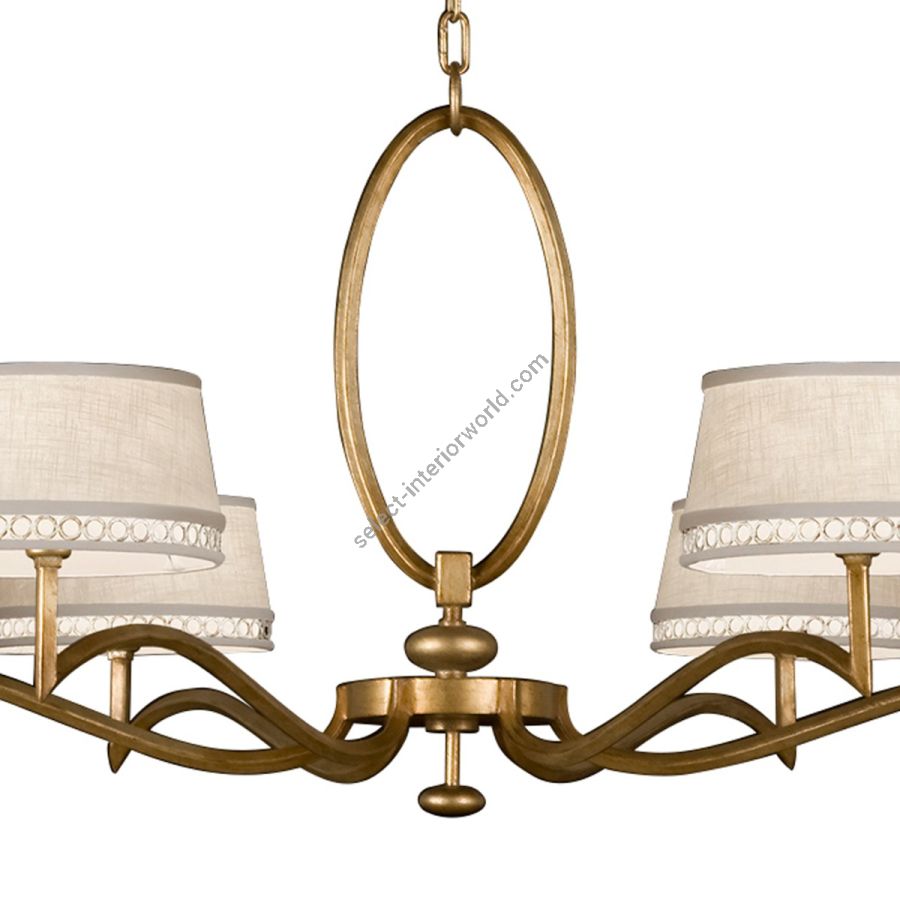 Gold / White Linen Shades - 771740-2