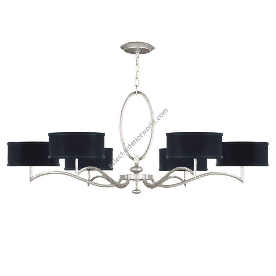 Silver Leaf / Black Fabric & Silver Inner Lining Shades - 771740-42