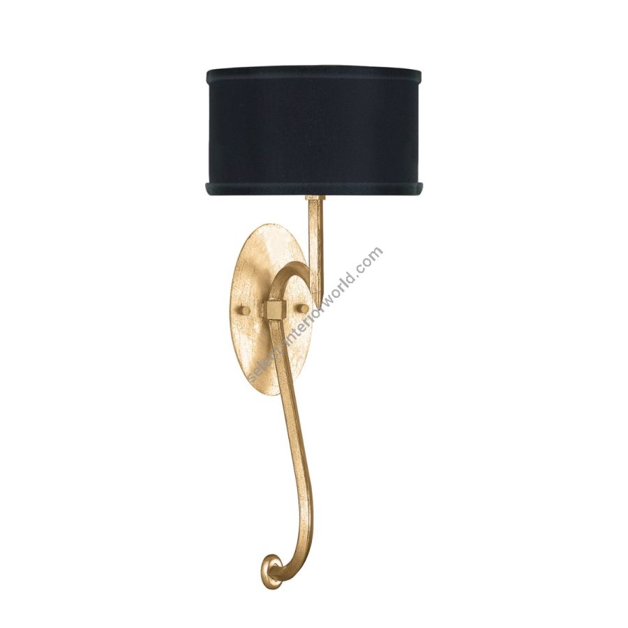 Gold Leaf / Black Fabric & Gold Inner Lining Shades - 784650-34