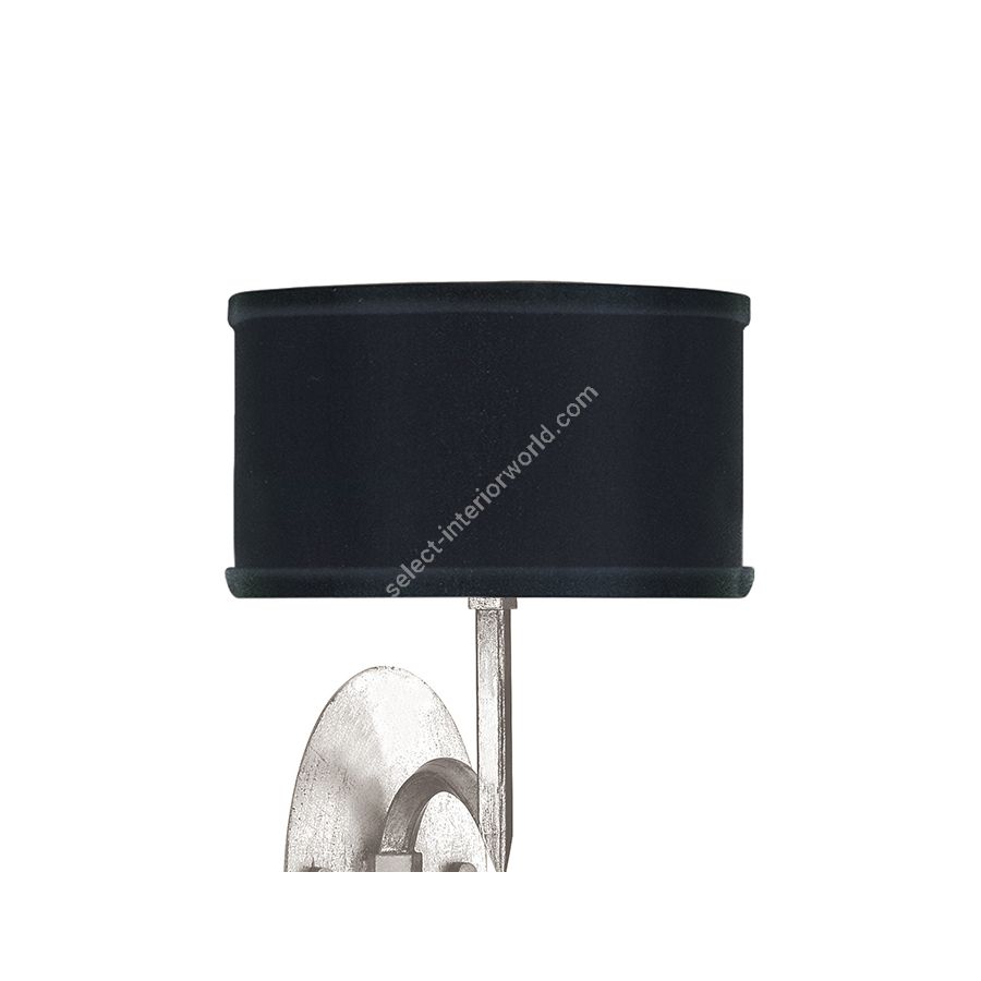 Silver Leaf / Black Fabric & Silver Inner Lining Shades - 784650-42