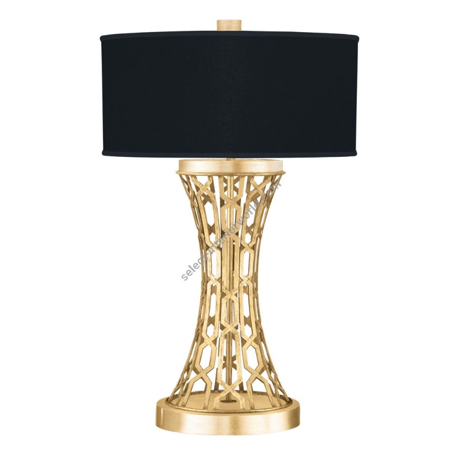 Gold Leaf / Black Fabric & Gold Inner Lining Shades - 784910-34