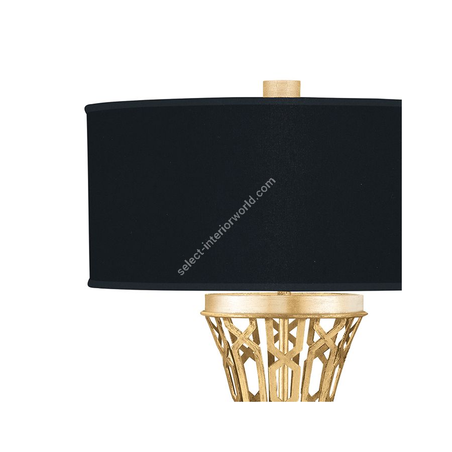 Gold Leaf / Black Fabric & Gold Inner Lining Shades - 784910-34