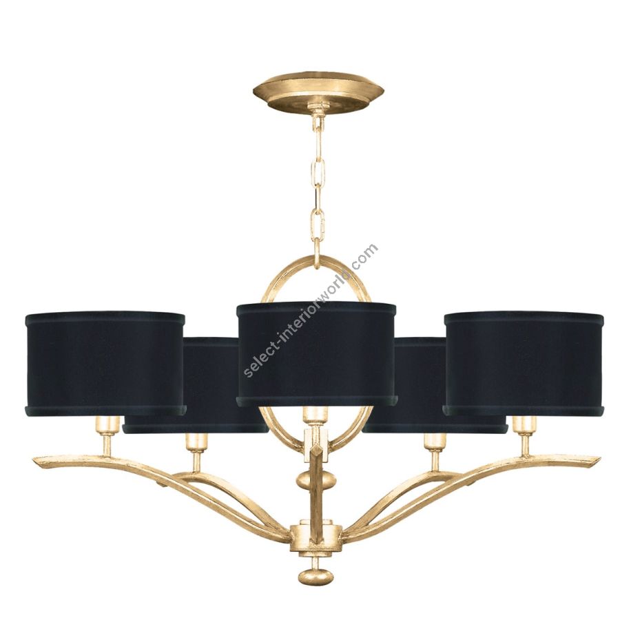 Gold Leaf / Black Fabric & Gold Inner Lining Shades - 785440-34