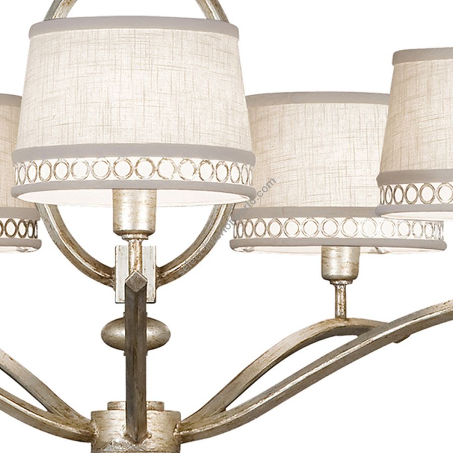 Silver / White Linen Shades - 785440