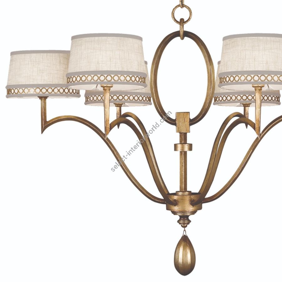 Gold / White Linen Shades - 785840-2