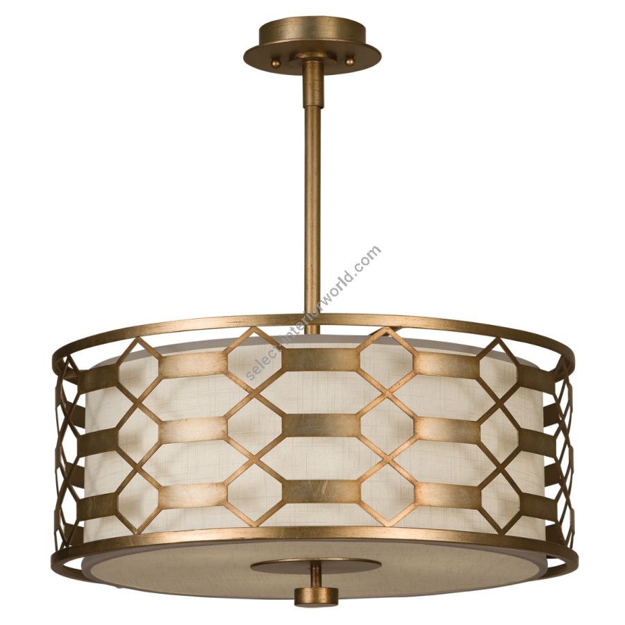 Gold / White Linen Shade - 787540-2