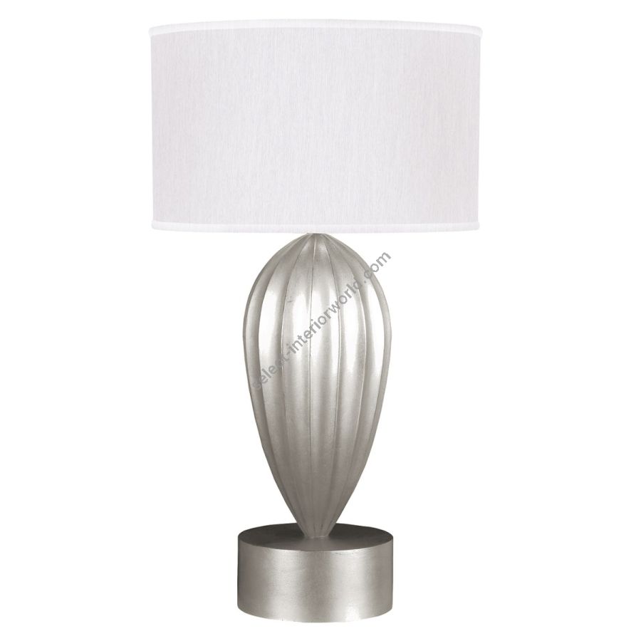 Silver Leaf / White Fabric Shade - 793110-41