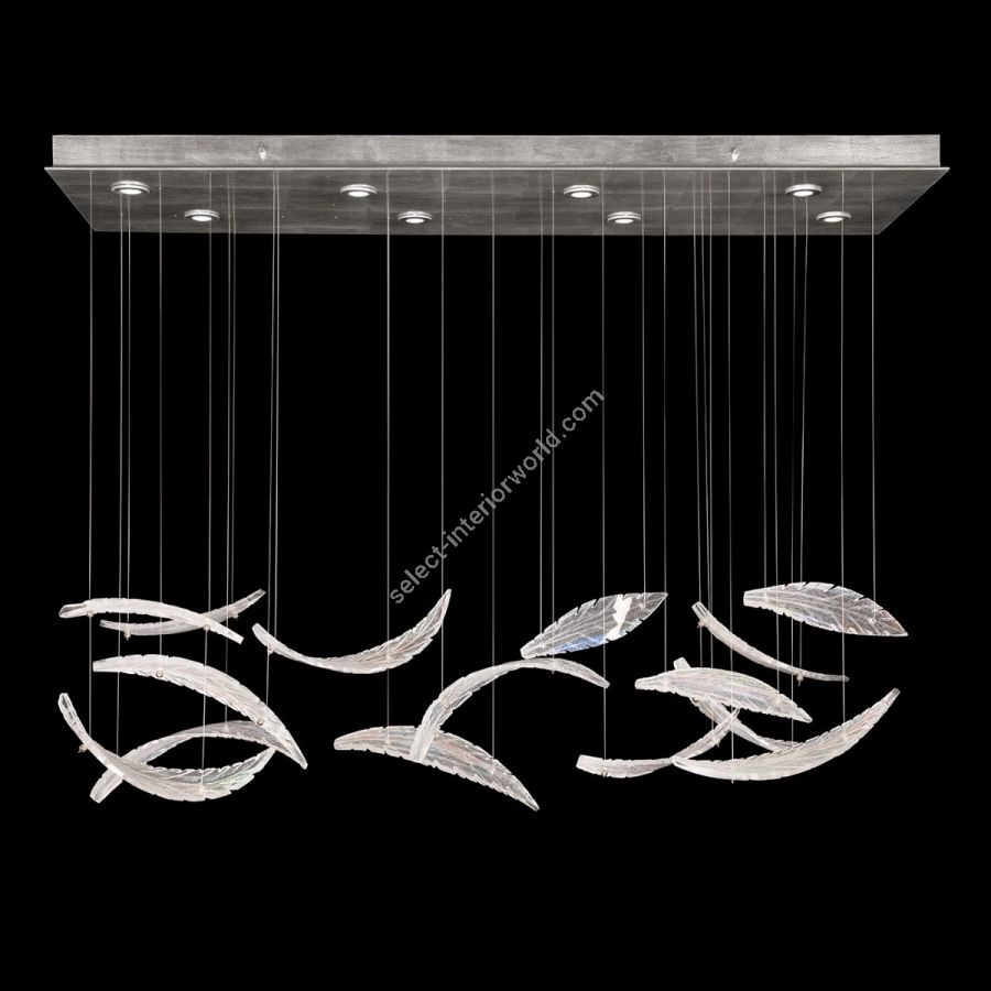Elevate 54″ 894840-112 Silver / Dichroic “Plumes”