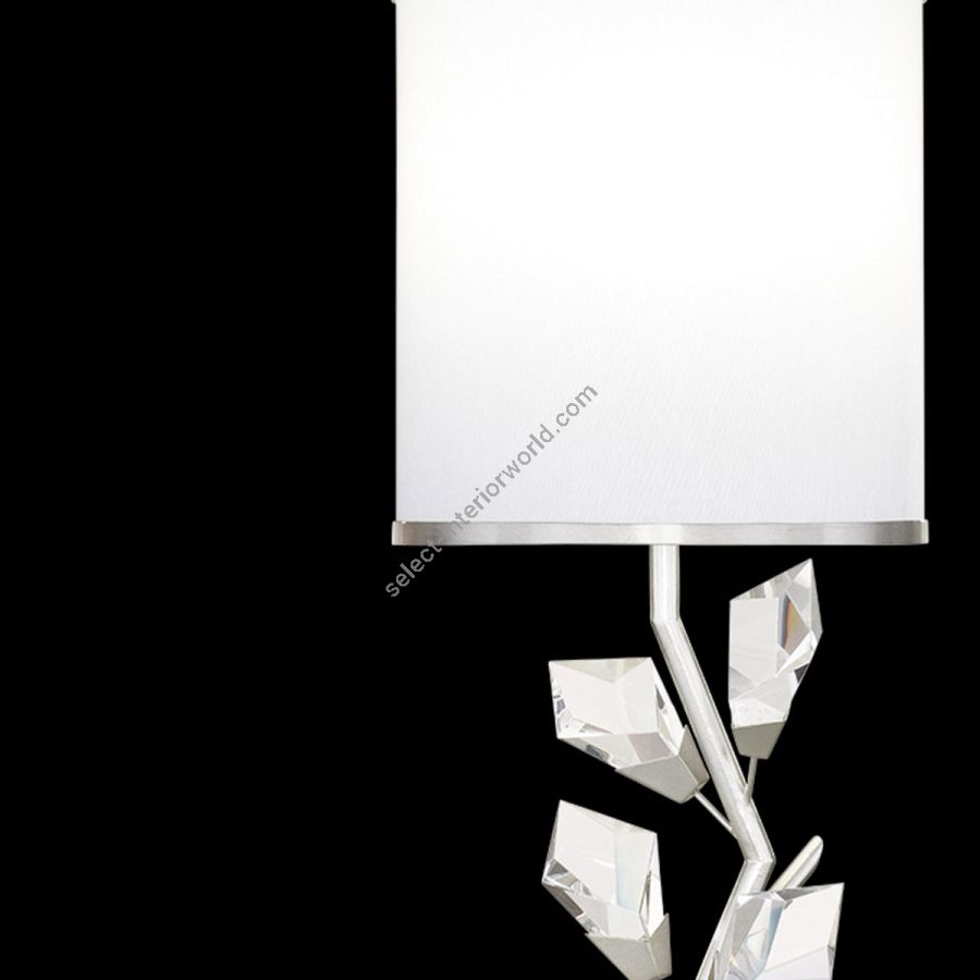 Silver/ White Fabric Shade - 908815-1