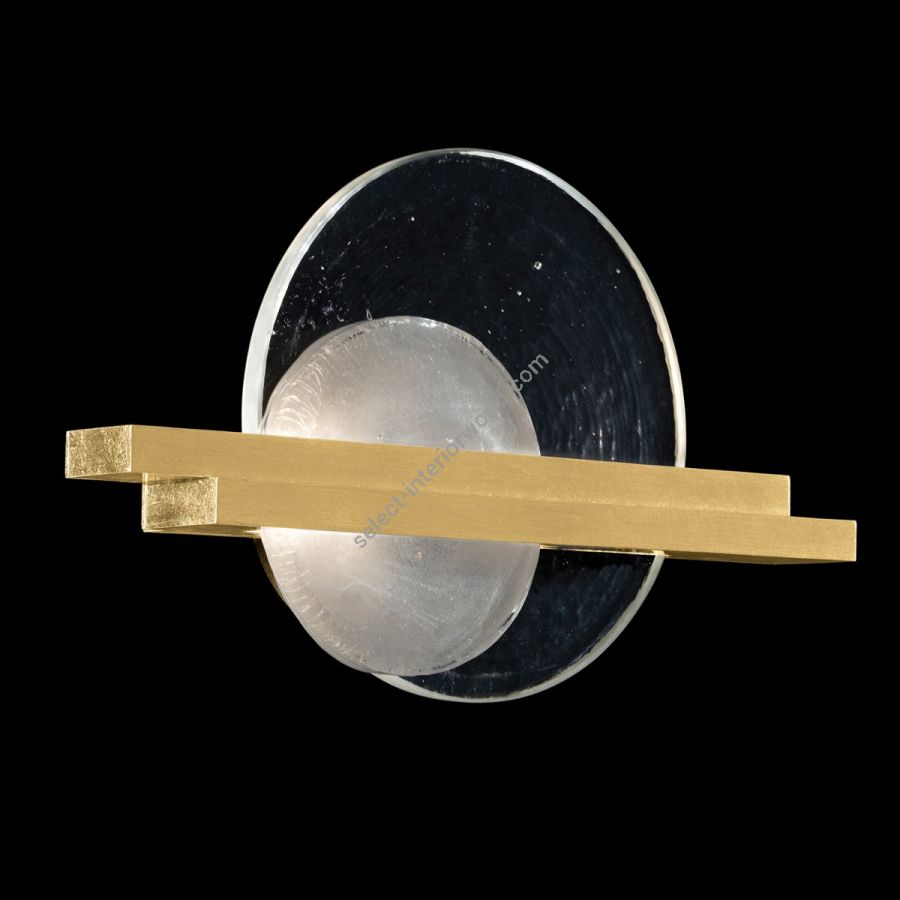 Gold Leaf / Clear & White Glass 922450-3