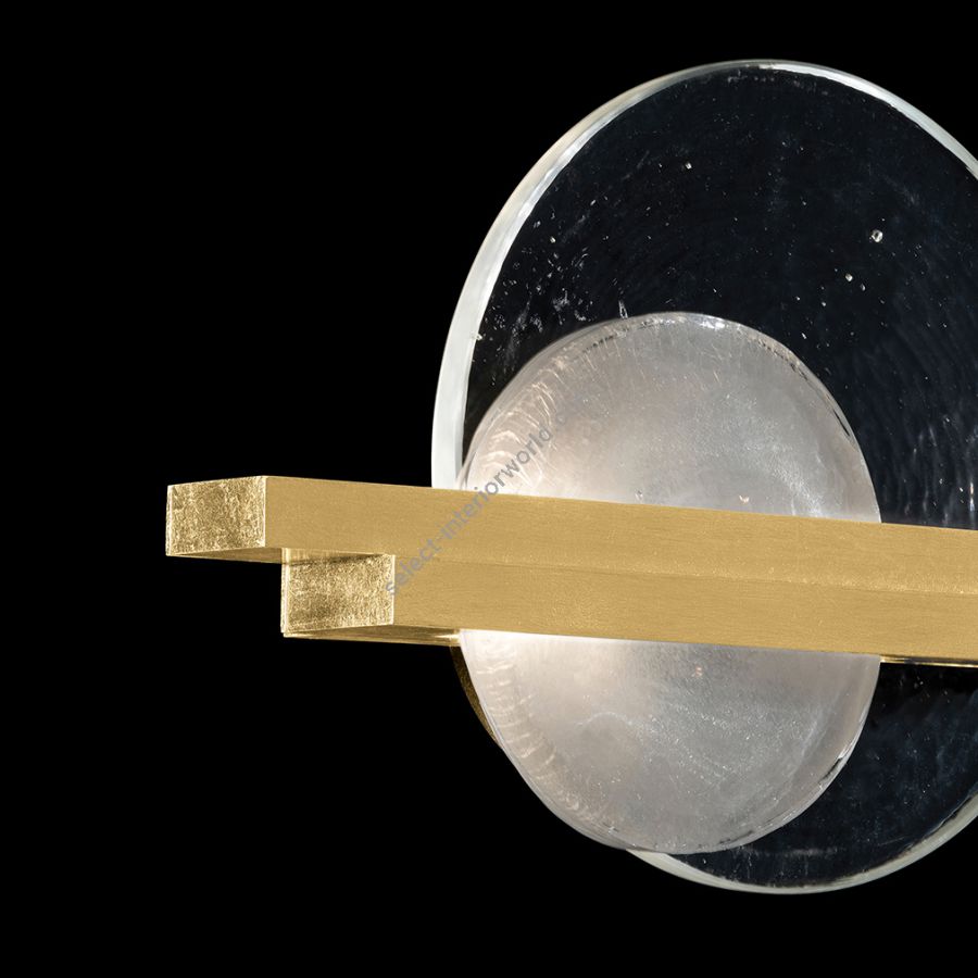 Gold Leaf / Clear & White Glass 922450-3