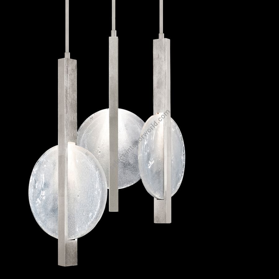 Silver Leaf / White Glass 922640-4