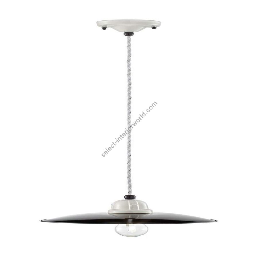 White and Black finish (cm.: W 25 x D 25 / inch.: W 9.8" x D 9.8")