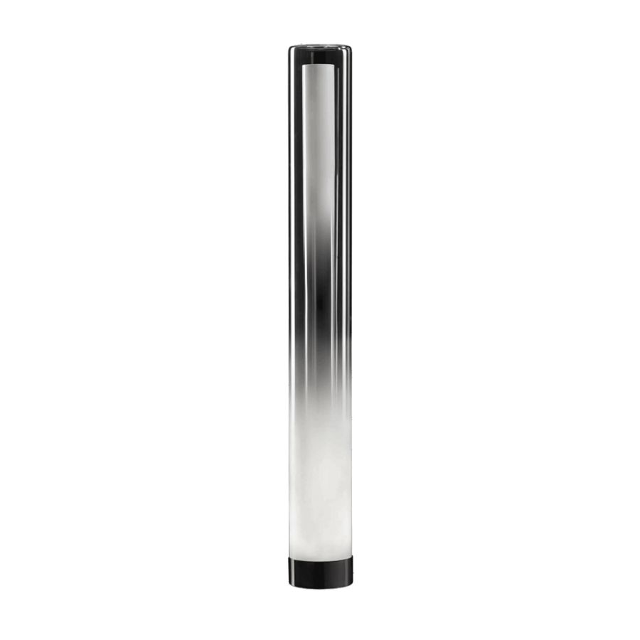 Floor led lamp / Transparent - White shaded finish