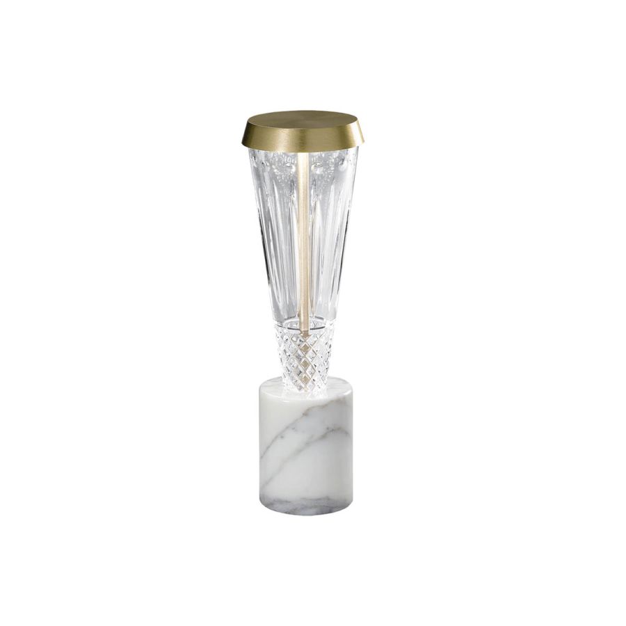 Luxurious table lamp / Brushed light gold finish