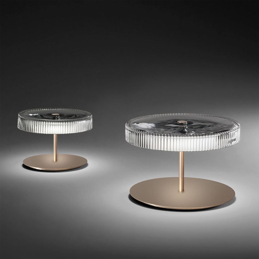 Table lamp / Matt champagne finish