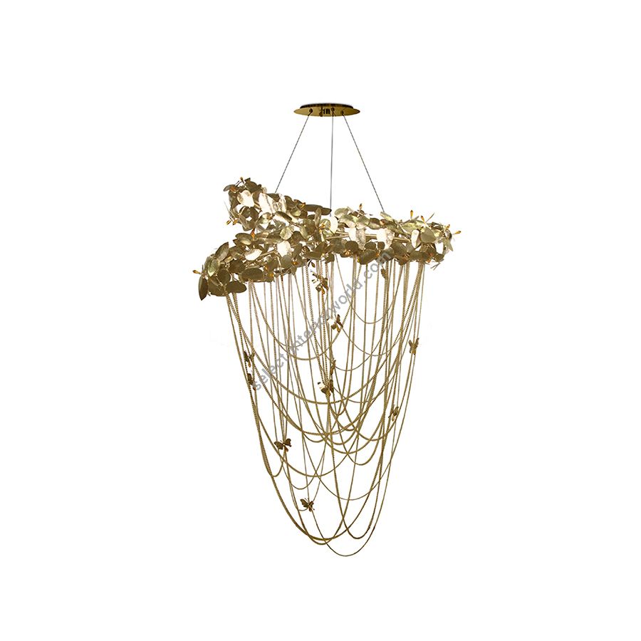 Gold plated finish & Ambar colour crystal Swarovski