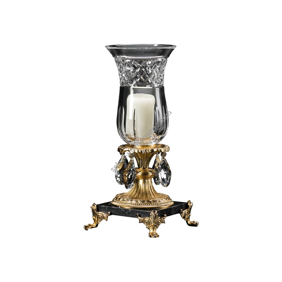 Candlestick / Antique Gold Plated finish