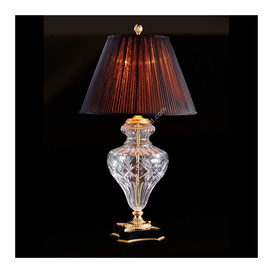 With black lamp shade