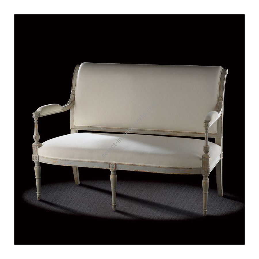 Antique Grey Yellow finish with White off calico