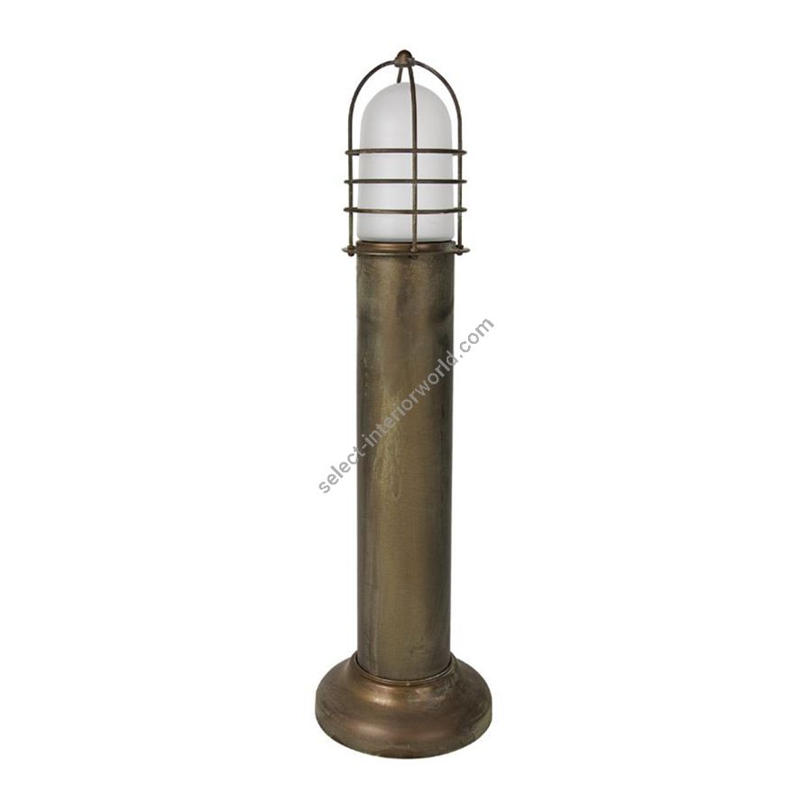 Aged brass finish / Opal glass