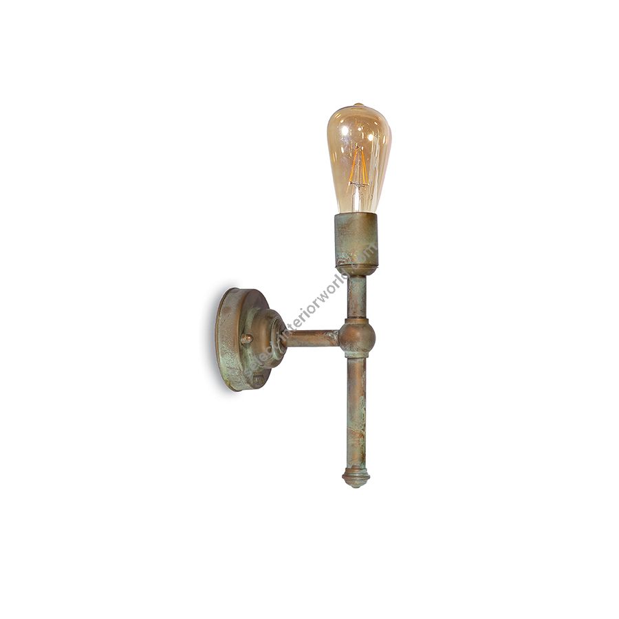 Wall lamp / Aged brass finish