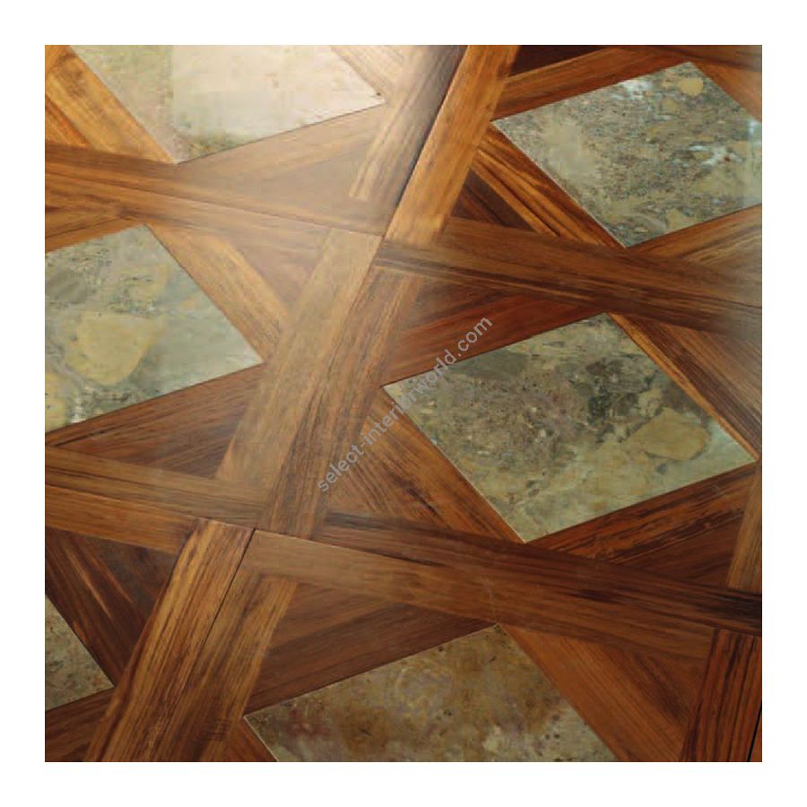 Wood Finish: Teak; Marble Finish: Yellow
