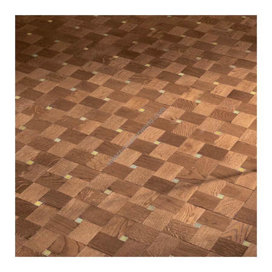 Wood Finish: Oak Light; Mosaic Finish: Yellow