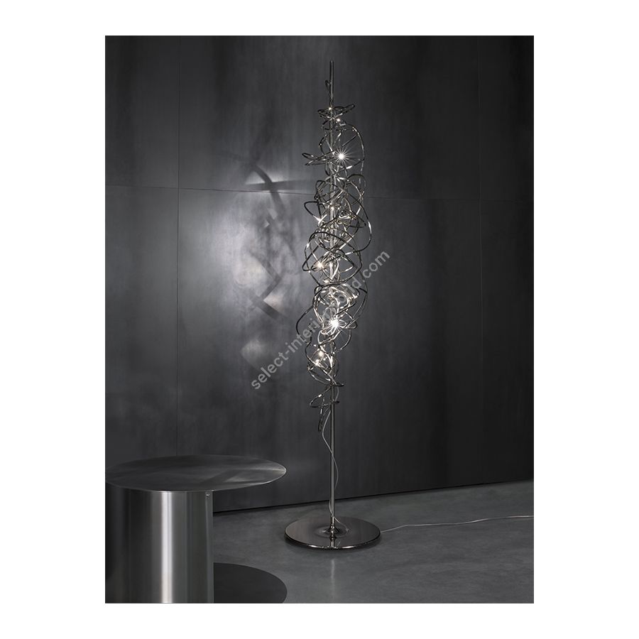 Floor led lamp / Nickel finish