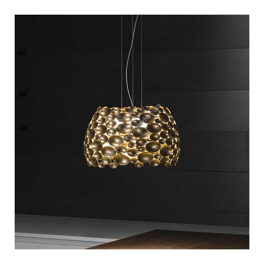 Gold leaf finish