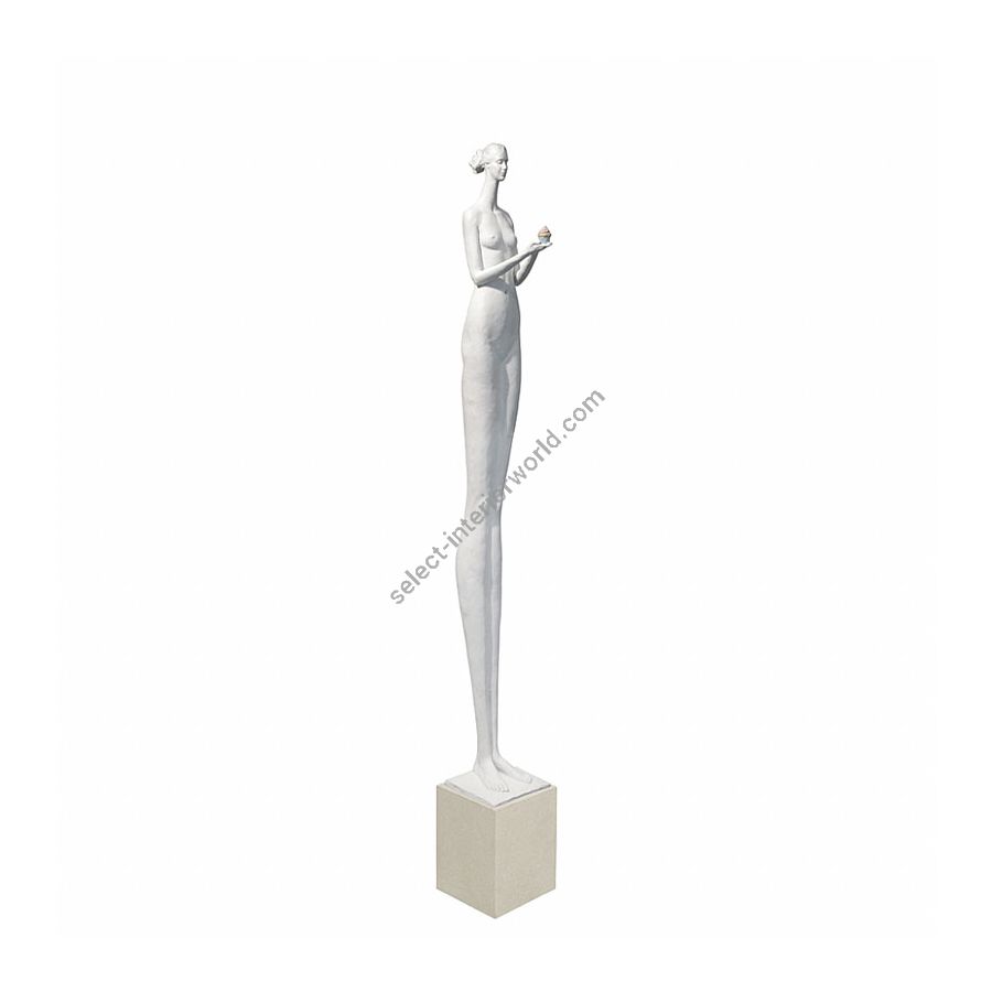 White patina finish