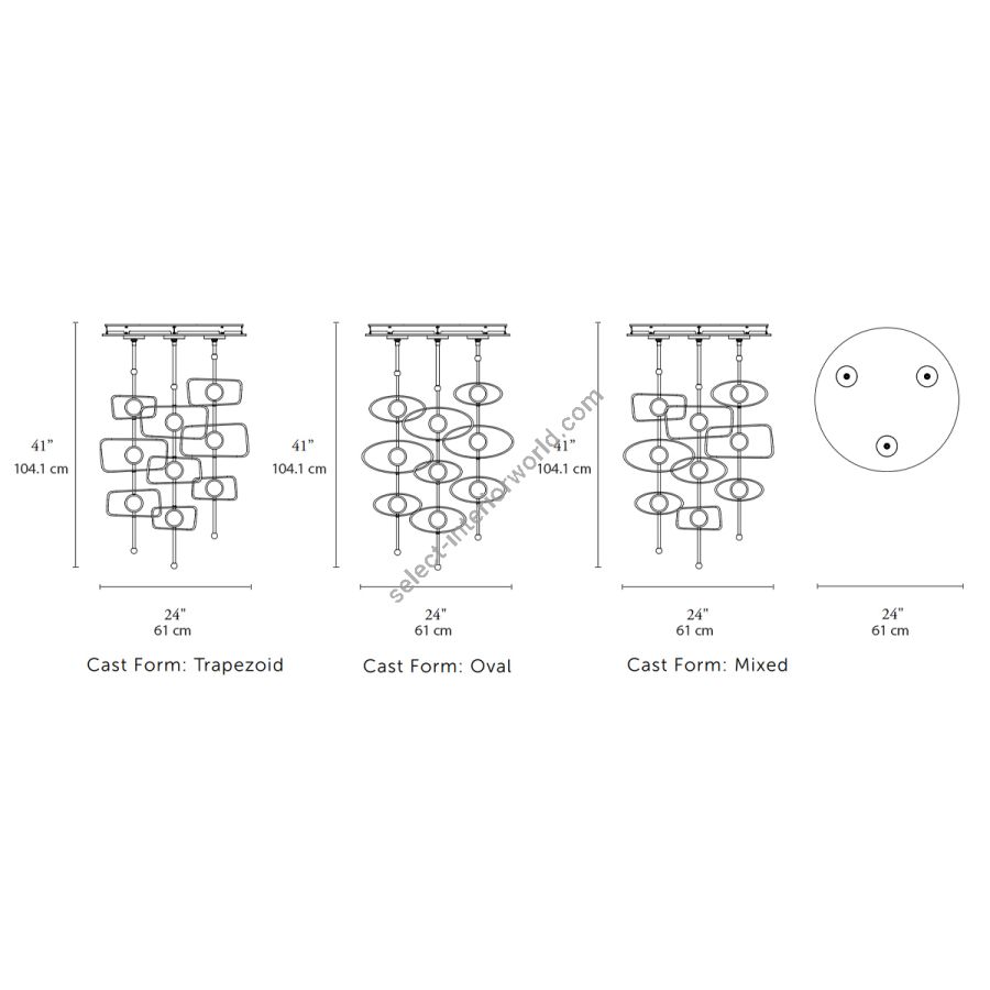 3 Stems/3 Cast Forms