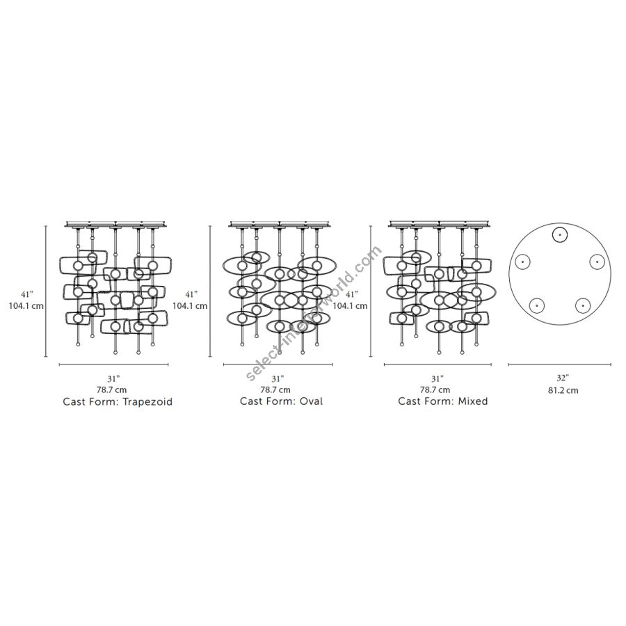 5 Stems/3 Cast Forms