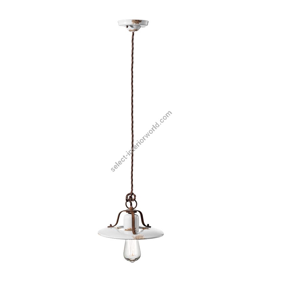 White (Vib) finish (cm.: W 25 x D 25 / inch.: W 9.8" x D 9.8")
