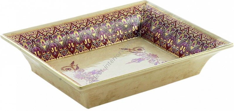 Le Porcellane / Teller & Schüsseln Geschirr / Tray Bisanzio 02805